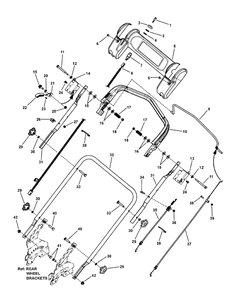 Group, Handle Control, Es, Deere Fc Diagram and Parts List for 7800643-LP7800643-JS46FC 2010 Briggs and Stratton Lawn Mower
